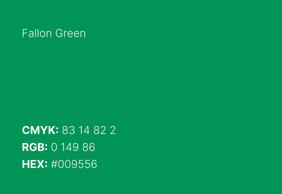 Fallon Green, a rich green color that differentiates FallonMedica from MedForce