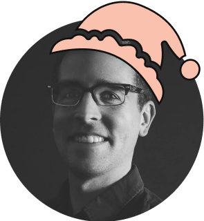 Matt Orminski, with a festive holiday hat drawn on